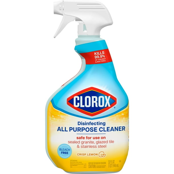 Clorox All-Function Cleaner with Crisp Lemon Scent, Bleach-Free, 32 fl oz