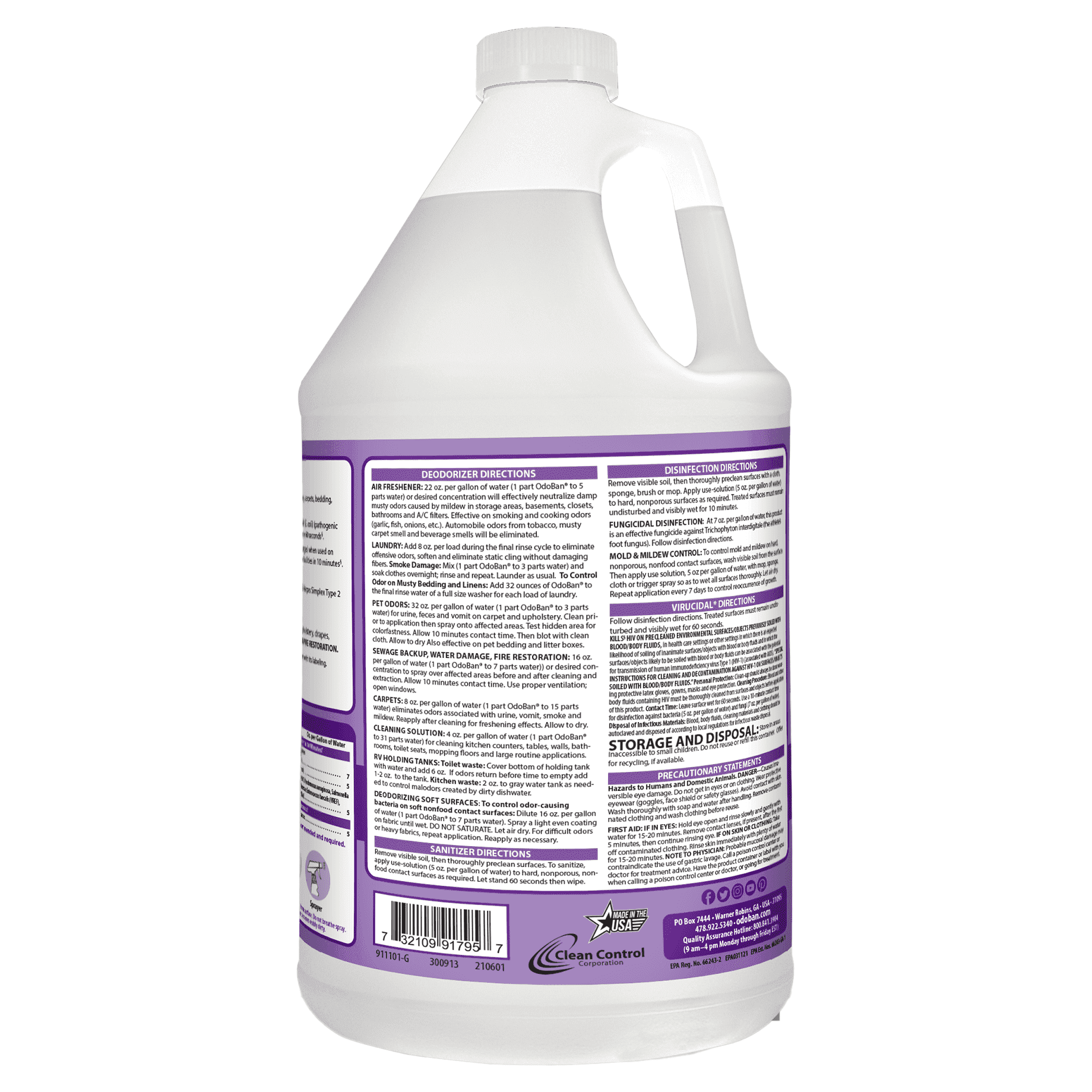 OdoBan Concentrated Deodorizer and Disinfectant Cleaner